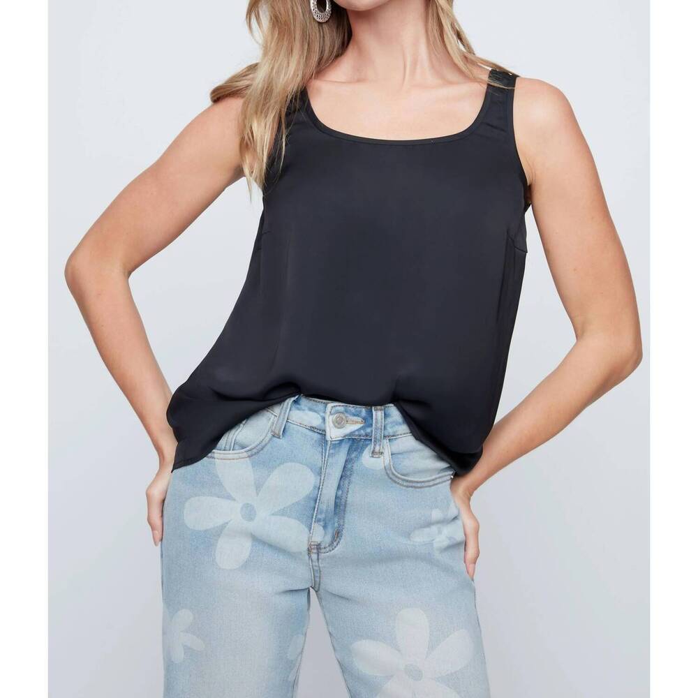 NEW RENUAR tank blouse in black